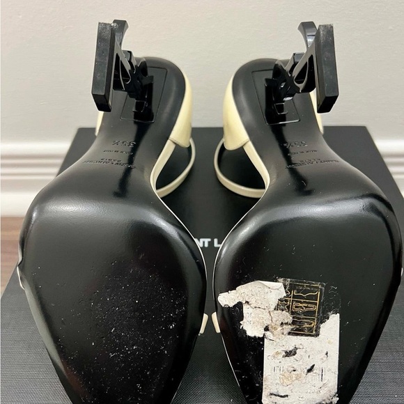 Saint Laurent Women's White Sandals - Picture 7 of 7